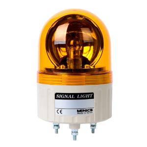 e61901fe18ef9822d1a22af3e3945d3e.jpg ASG-01-Y Сигнальный маяк d=86?131мм, монтаж на шпильках 3?M4, модуль с лампой накаливания (BA15S) вращающегося свечения: жёлтый, питание 12VAC/DC, IP42
